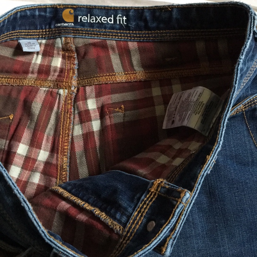 Carhartt Women's Relaxed Fit Jeans Blue Workwear Denim